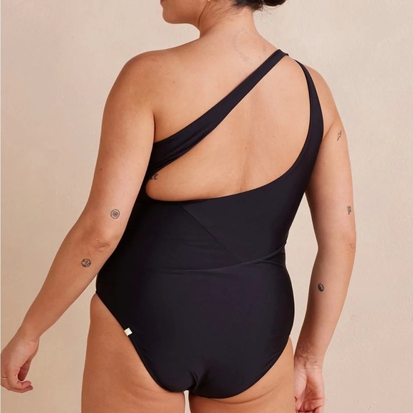 Summersalt The Sidestroke One Piece Swimsuit Size 22 Sea Urchin Black NWOT - Picture 6 of 16